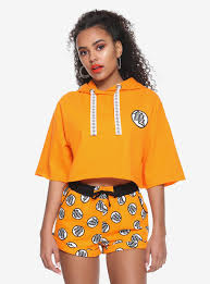 Dragon Ball Z Girls Crop Hoodie Cropped Hoodie Dragon Ball Z Beautiful Sweatshirts