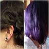 Unbleached Hair Pravana Vivids Violet On Dark Hair