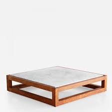 Make an offer on a great item today! French Modern Marble And Oak Coffee Table