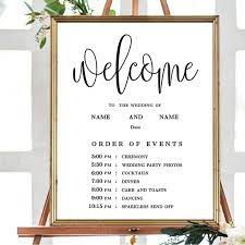 Maybe you would like to learn more about one of these? Wedding Welcome Order Of Events Sign Personalized Canvas Painting Custom Name And Date Poster Print Wedding Shower Party Decor Painting Calligraphy Aliexpress