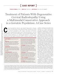 Pdf Treatment Of Patients With Degenerative Cervical
