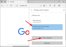 Although you'll set bing as the default search engine, microsoft edge allows users to change their settings to use a different search engine. So Andern Sie Microsoft Edge Auf Google Anstelle Von Bing