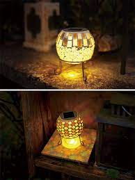 置くだけ ledソーラーライト モザイク丸型 led ライト ガーデンソーラーライト 庭 屋外 モダン 飾り ベランダ おしゃれ かわいい ガーデンライト イルミネーション ガーデン用品屋さん ソーラーライト ガーデンライト ライト