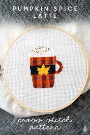 Grab your favorite free cross stitch patterns online here and be sure to share your finished project with us! Pumpkin Spice Latte Cross Stitch Free Pattern Ugly Duckling House