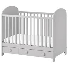 Gonatt Crib Light Gray 27 1 2x52 Ikea Cribs Ikea Crib Grey Crib