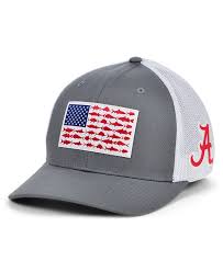 Alabama flag hearts baseball cap. Columbia Alabama Crimson Tide Pfg Fish Flag Stretch Fitted Cap Reviews Sports Fan Shop By Lids Men Macy S