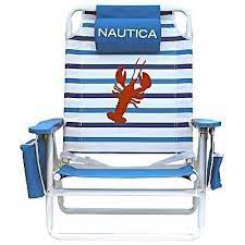 nautica beach chair lobster lightweight aluminum frame beach chairs beach fun chair backs