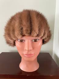 Vintage Mink Fur Ladies Winter Hat Designed by Lora