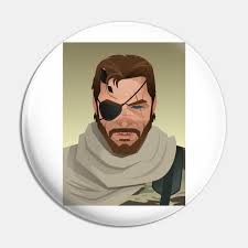 Although he was known as big boss for the longest time, he is just a doppelganger. Metal Gear Solid Venom Snake Metal Gear Solid 5 Pin Teepublic