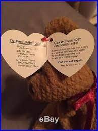 Rare Curly Ty Beanie Baby With 7 Errors Rare Beanie Babies