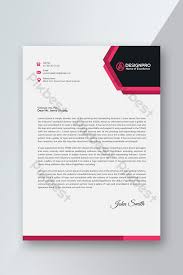 Download frame word templates designs today. Clean Letterhead Word Doc Templates With Black Block In Red Frame Psd Free Download Pikbest