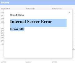 The internal server error 500 is a collective status code for server errors. Internal Server Error 500
