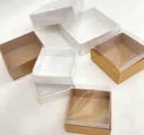 Cardboard Box With Acetate Lid - 2.5"x7.9"x0.98" Inch (10 ...