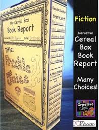 I Had So Much Fun With Our Non Fiction Cereal Box Book Reports I Decided To Make One For Any Fiction B Cereal Box Book Report Book Report Book Report Projects