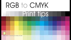 Rgb To Cmyk Print Tips