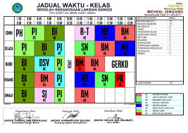 Jadual waktu guru dan kelas 2017. Jadual Waktu Kelas 2017