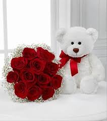 Meant To Be Rose Bouquet Teddy Bear Valentines Day Selections Red Rose Bouquet Valentines Roses Valentines Flowers