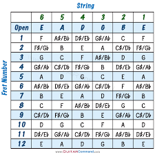 Guitar Notes Chart Diagrams Info Master Your Fretboard