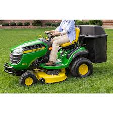 Riding lawn mowers are no small investment, but they're a worthwhile purchase for many homeowners. John Deere 100 Series Riding Lawn Mower Twin Bagger 42 In Bg20776 Rona