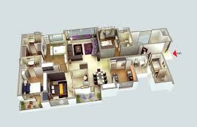 Über 80% neue produkte zum festpreis. 50 3d 4 Bedroom Plans Ideas Bedroom House Plans 4 Bedroom Apartments House Floor Plans