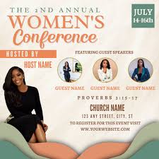 Editable Flyer Template, Church Event, Worship, Women's Conference, Women's  Event Flyer, Guest Speakers