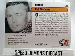 1991 Pro Set Nascar Bob Welborn Trading Card L23