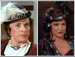 In the episode The Last Farewell, I can't remember for the life of me where  Mrs.Oleson was...