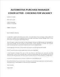 Wow your future employer with this simple cover letter example format. Purchase Officer Application Letter Purchase Manager Cover Letter Procurement Manager Cover Letter