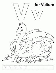 Simply print in black and white and set out with. Letter V Coloring Page Coloring Home