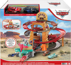 Included in this set are lightning mcqueen, sheriff and mater; Disney Pixar Cars Radiator Springs Mountain Race Playset Toys R Us Canada