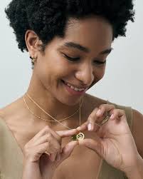 Gold Terra Rose Locket Necklace