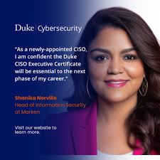 In collaboration with Duke University Sanford School of Public Policy, Duke  Law School, Duke Computer Science and key industry partners, the CISO  Executive Certificate Program equips leaders in cybersecurity with the  cross-functional