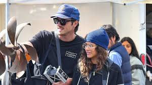 Zendaya and jacob elordi leaving the music box theatre on february 4, 2020 in new york city. Zendaya And Jacob Elordi Rock Matching Outfits During Flea Market Shopping Trip Entertainment Tonight