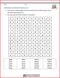 Themed crossword puzzles with a human touch. Number Search Puzzles