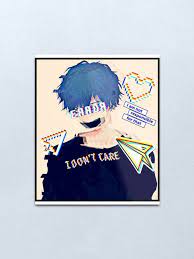 Kiznaiver anime sad anime kawaii anime anime art cute anime pics cute anime boy katsuhira agata tamako love story boy art. Error Glitch Sad Anime Boy Metal Print By Simouser Redbubble