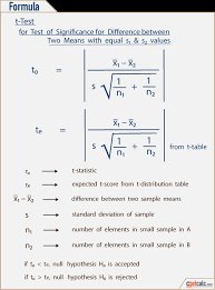Students T Test T0 Te H0 Calculator Formulas Examples