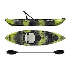 Vibe Kayaks Yellowfin 100 10 Foot Angler Sit On Top Kayak With Paddle And Hero Seat Moss Camo Click For Sp Best Fishing Kayak Sit In Fishing Kayak Kayaking