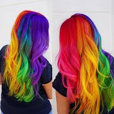 29 Cool Rainbow Hair Color Ideas That Look Great All Year Long Rainbow Hair Color Colored Hair Tips Hidden Rainbow Hair