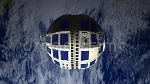 Image of the telstar 1 satellite. Telstar 1 Satellite 1962 Stock Footage Video Of Rotate 98255448