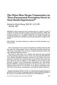 Interesting stories for curious people: The Other Shoe Drops Commentary On Does Paranormal Perception Occur In Near Death Experiences Unt Digital Library