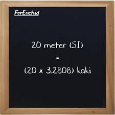 Kaki persegi adalah satu unit kawasan yang sama dengan satu kaki persegi panjang dan satu kaki lebar. Meter Ke Kaki Persegi