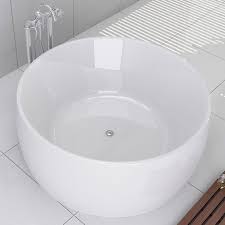 Choisissez, pour votre salle bains, le modèle qui vous convient le mieux : Baignoire Ilot Ronde 115x115 Cm Acrylique Orta Baignoire Baignoire Sur Pied Styles De Salles De Bain