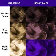 Get inspiration, advice and find all the right tint kits, developers and permanent hair dyes. Ultra Violet Manic Panic Semi Permanent Hair Color Sally Beauty