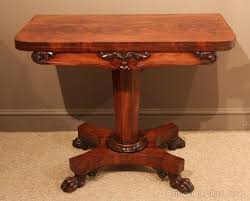 William Iv Mahogany Card Table With Hairy Paw Feet Table Table Cards Mahogany