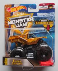 2018 Hot Wheels Monster Jam 1 15 Earth Shaker 1 64 Truck W Crush Car Hotwheels 115earthshaker Hot Wheels Hot Wheels Monster Jam Monster Jam