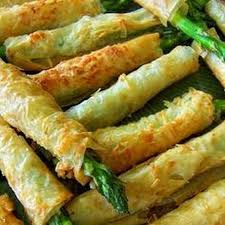 Asparagus Phyllo Appetizers Recipe Yummly Recipe Appetizer Recipes Phyllo Recipes Phyllo Appetizers