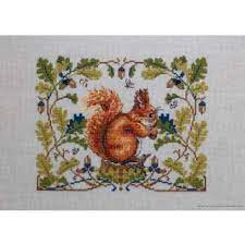 Counted cross stitch patterns of squirrels. Buy And Stitch Counted Cross Stitch Kit From Merejka Squirrel Evenwe