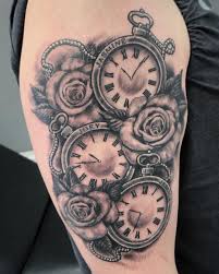 New The 10 Best Home Decor With Pictures Clocks And Roses Done By Chris Two Appo Clock And Rose Tattoo Tattoos For Kids Half Sleeve Tattoos Designs