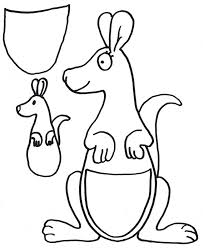 Free Kangaroo Coloring Page Kangaroo Craft Australia Crafts Koala Craft