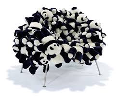 パンダだらけの椅子 pandas chair roomie ルーミー 椅子 ルーミー モダンアート